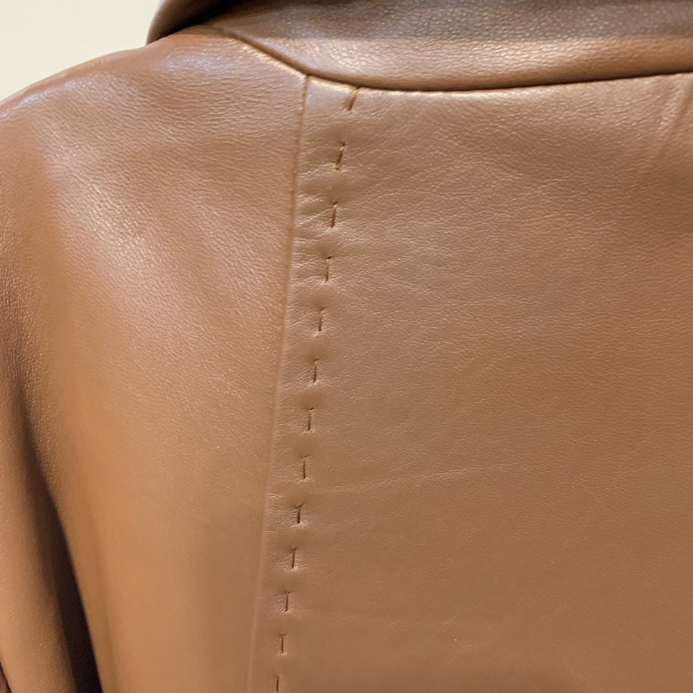☀️Brown Leather Coat☀️ NWT - Picture 8 of 11